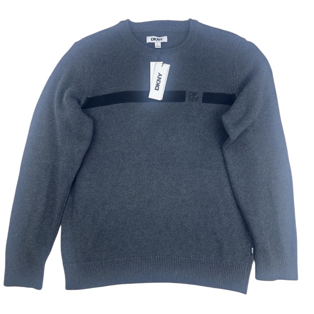 NWT  DKNY Sweater Men's Size XL Gray‎